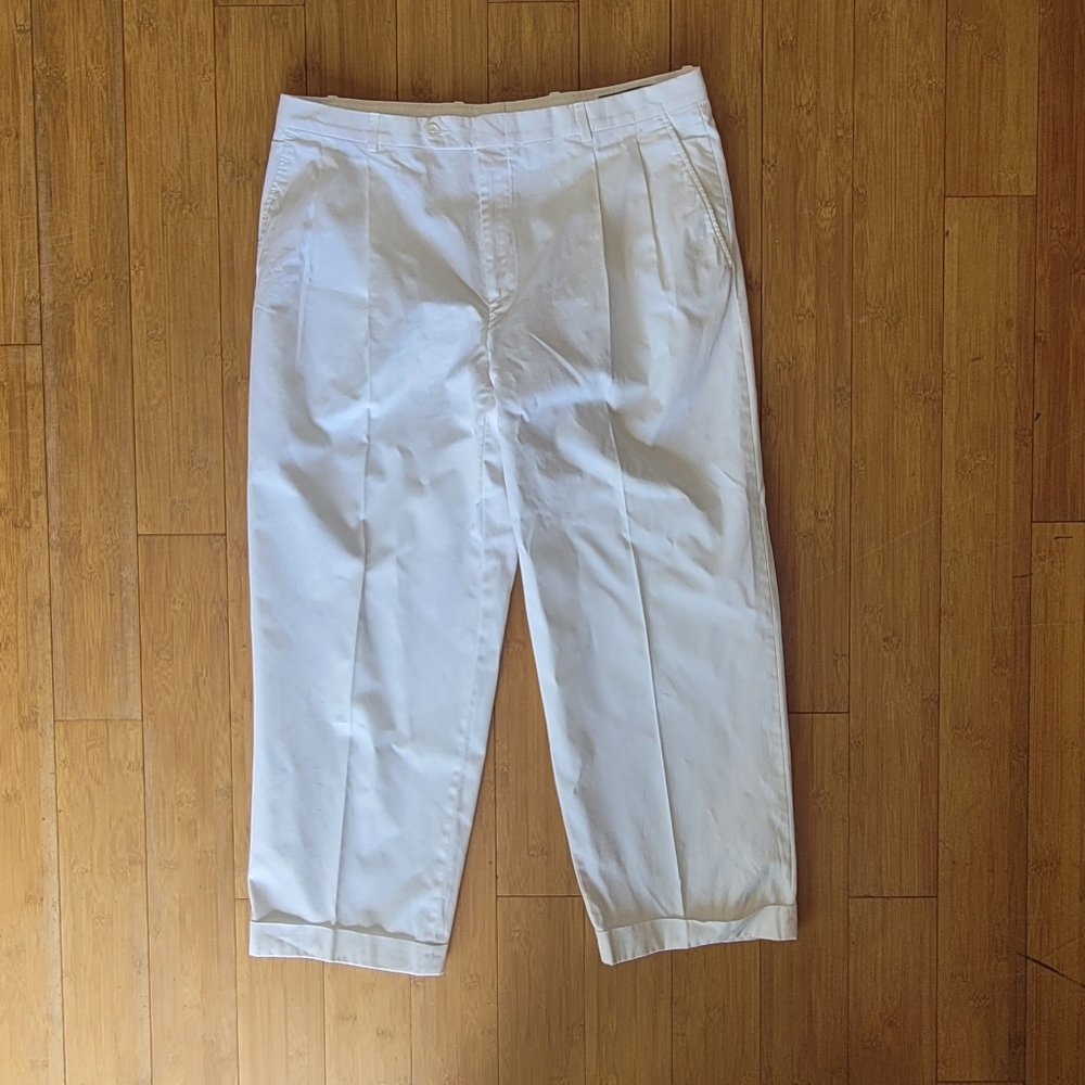 Vintage Burberry London Y2k Mom Pants in White waist 36